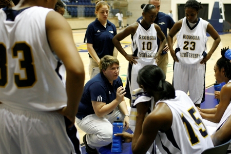 Britsky gets 100th win; Lady Canes top Montevallo, 60-52