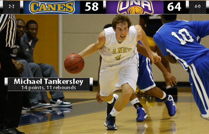 Tankersley's Double-Double Not Enough Against UNA