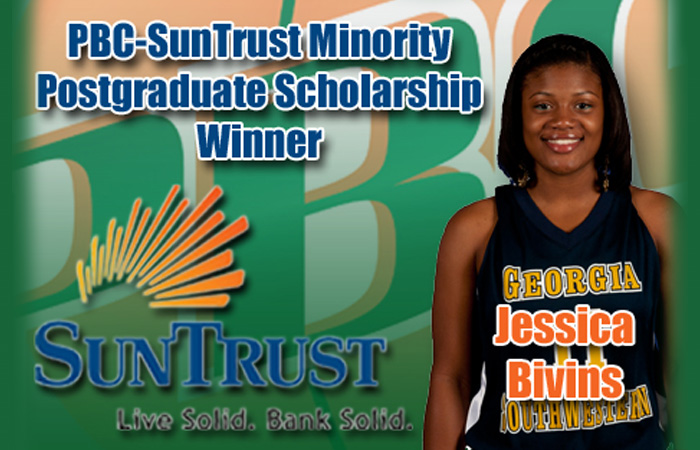 Bivins Awarded PBC-SunTrust Minority Postgraduate Scholarship