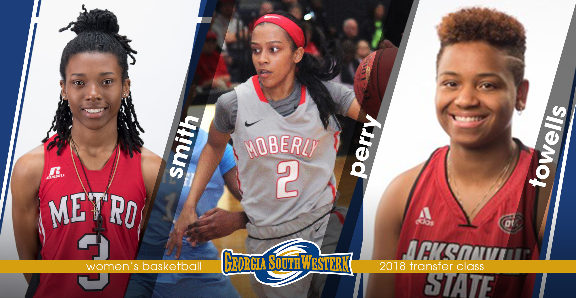 This year's transfer class includes Kayla Smith, Brianna Perry and Morgan Towells.