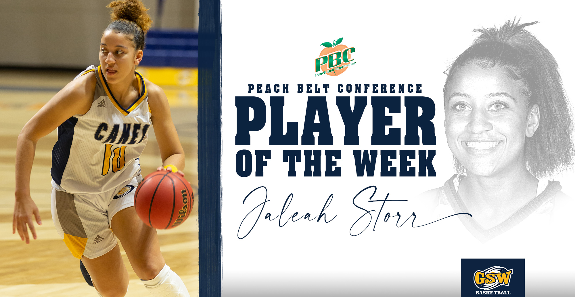 Storr Named Peach Belt Conference Player of the Week