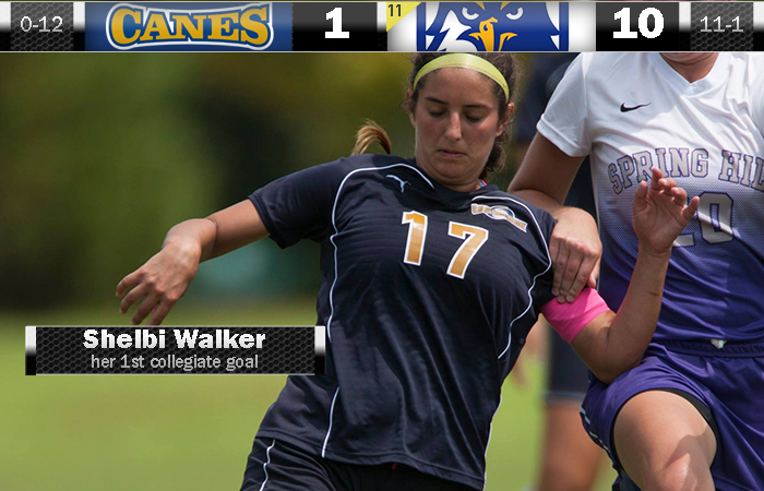 Walker Scores First Collegiate Goal In Loss To No. 11 North Georgia