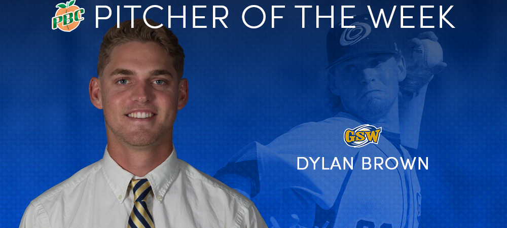 Brown Named Peach Belt Conference Pitcher Of The Week
