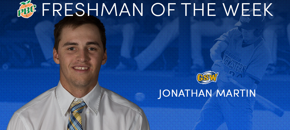 Martin Named Peach Belt Conference Freshman Of The Week