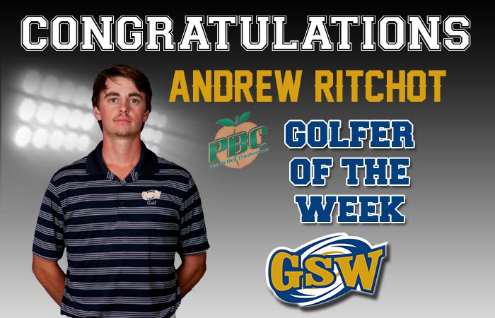 Andrew Ritchot Honored as the Peach Belt Conference Golfer of the Week