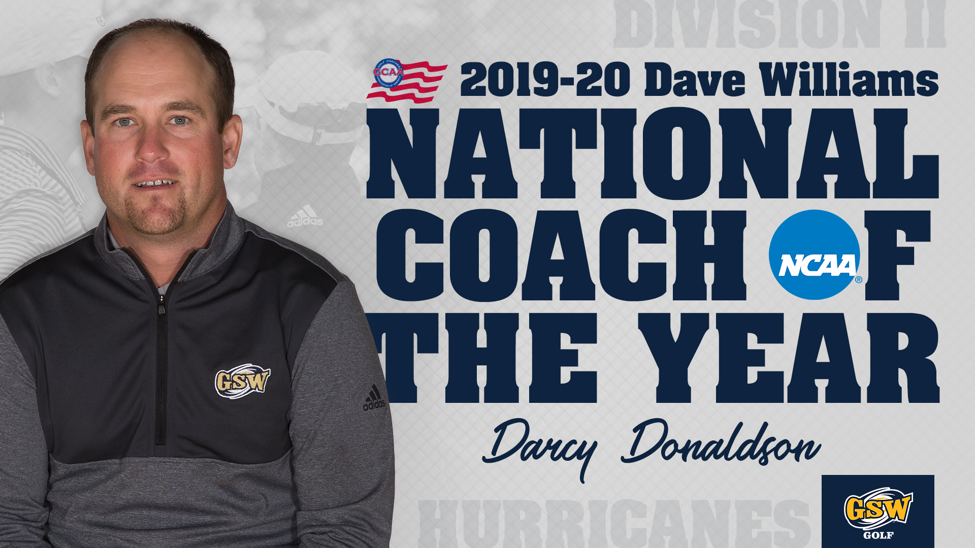 Donaldson Named GCAA National Coach of the Year
