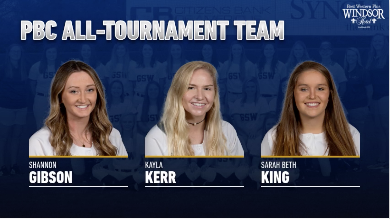 Gibson, Kerr & King Named To All-Tournament Team