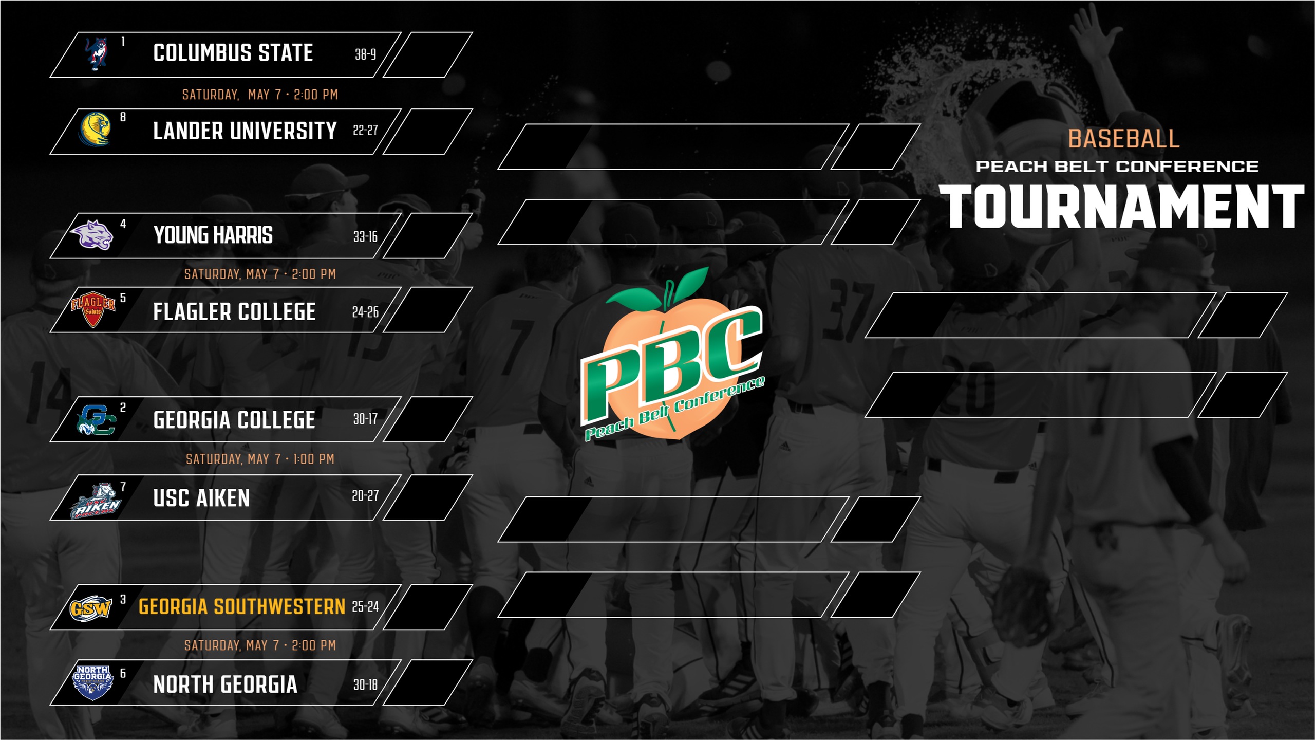PBC Releases Baseball Conference Tournament Bracket