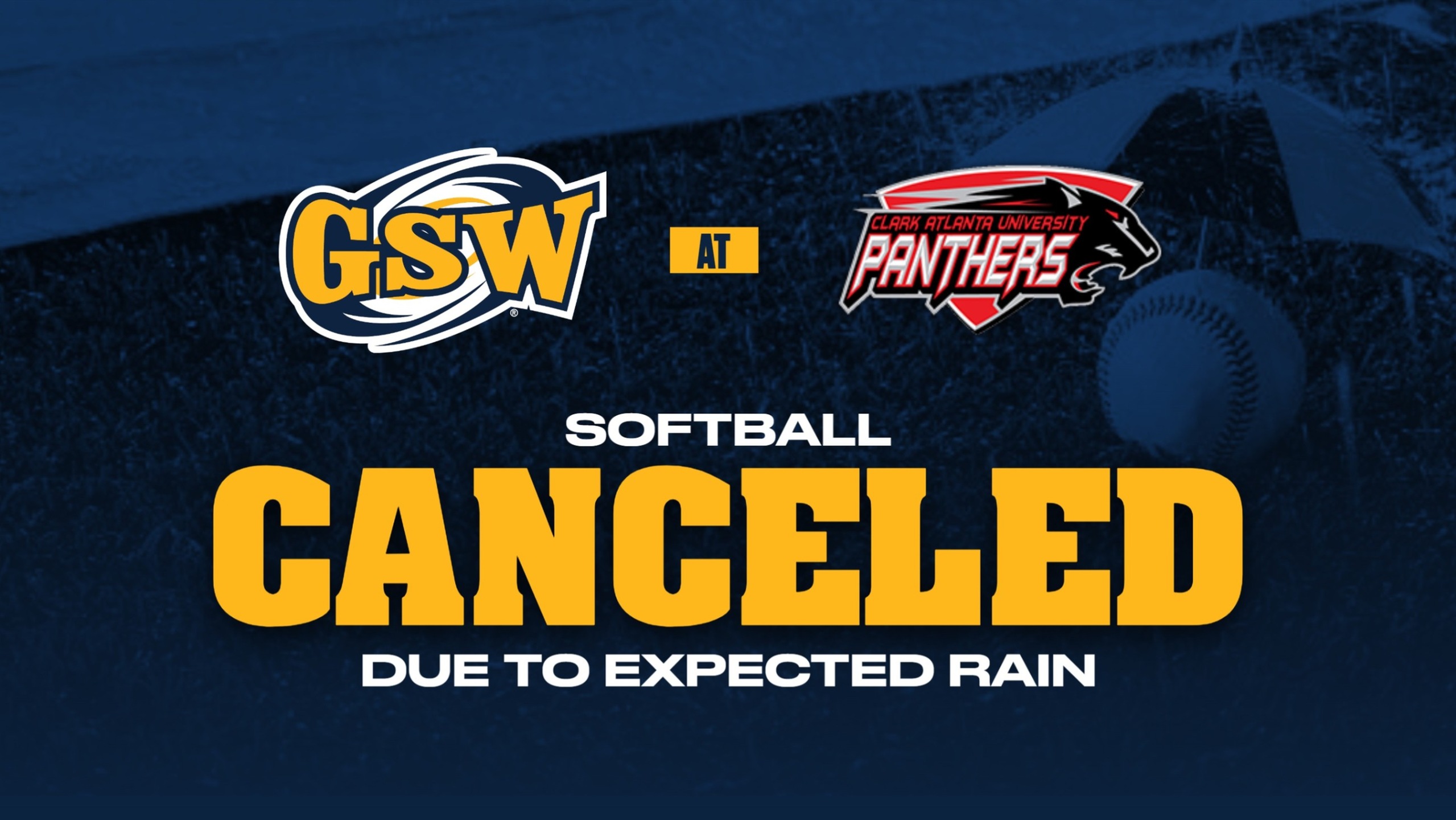 Tuesday Softball at Clark Atlanta Canceled