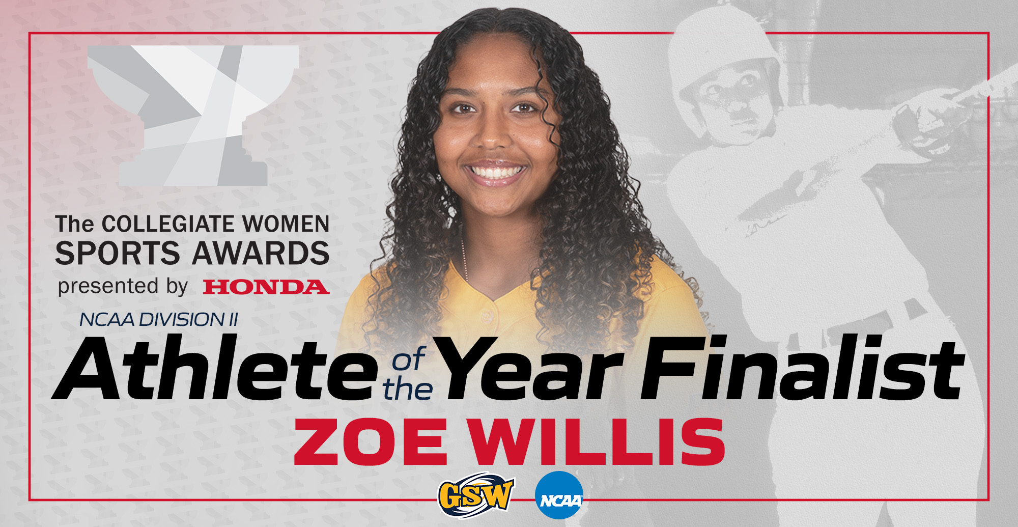 THE Collegiate Women Sports Awards Selects Willis for DII Athlete of the Year Finalist