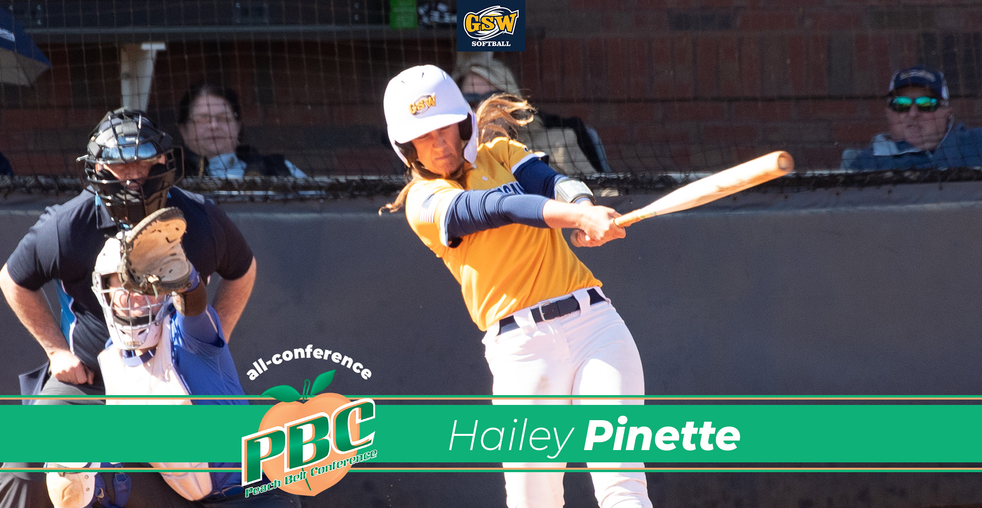 Pinette Named All-Peach Belt Conference