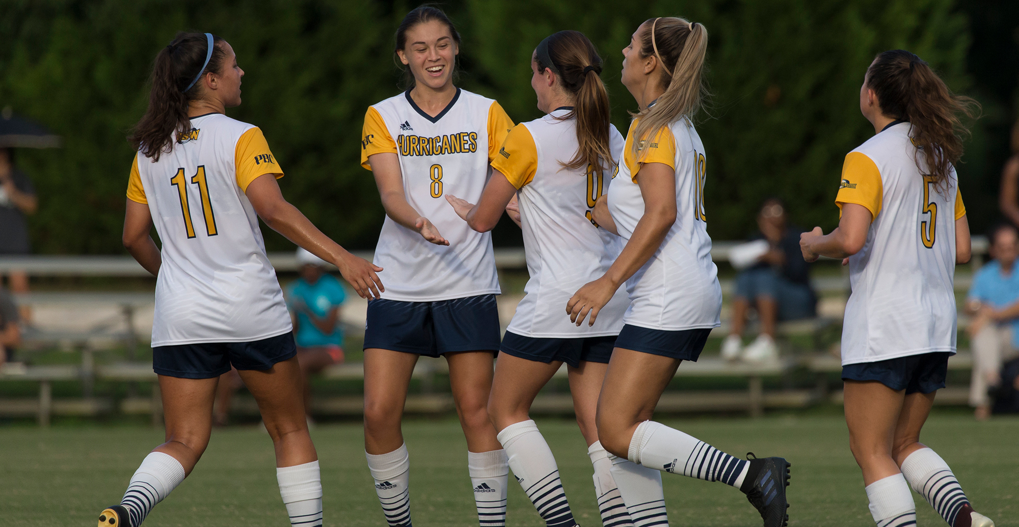 Hawkins Two Goals Lead Lady Canes to Victory